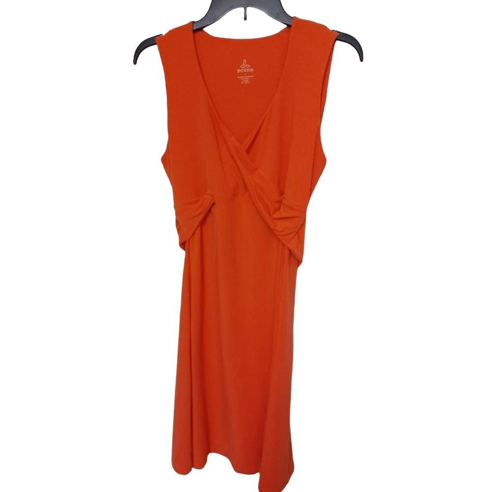 Prana Dress Sleeveless Coral Size Large